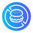 No Hamburger Fast Food Icon