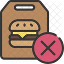 No Hamburguesas No Comida Chatarra No Comida Rapida Icono