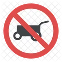 No Hand Cart Sign  Icon