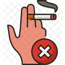 손 담배 금지  아이콘