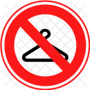 No Hanger Prohibition Stop Icon