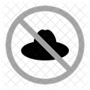 No Hat Warning Prohibition Icon