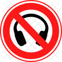 No Headphone Headphone Headset Icon
