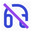 No Headphone Headphone Audio Icon