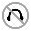 No Headphones Warning Prohibition Icon