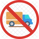 No Heavy Vehicle Stop Truck Vehicle Ban Icône