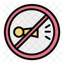 No Horn Traffic Sign Road Sign Icon