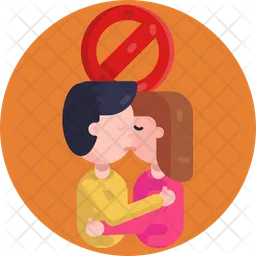 No Hugging  Icon