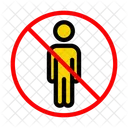 No Human Walk  Icon
