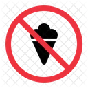 No Icecream Prohibition Forbidden Icon