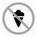 No Icecream Warning Prohibition Icon