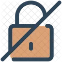 Security No Lock Icon