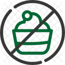 No Sweets Dessert Icon