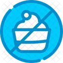 No Sweets Dessert Icon