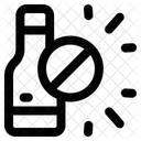 No Alcohol Drink Icon