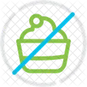 No Sweets Dessert Icon