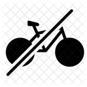 No Bicycle Vehicle Icon