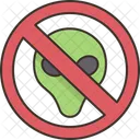 No Aliens Space Icon