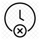 No Time Travel Clock Icon