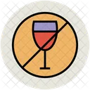 No Wine Alcohol Icon