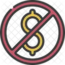 No Money Retire Icon