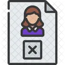 No Vote Candidate Icon