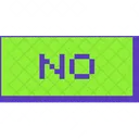 No Button Click Icon