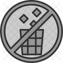 No Littering Garbage Icon