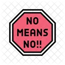 No Means Feminism Icon