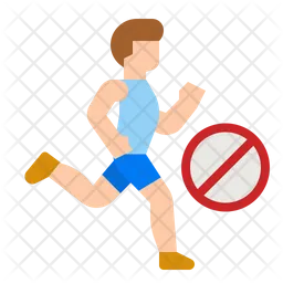 No Jogging  Icon