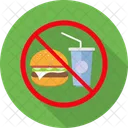No Junk Food No Burger No Fast Food Icon
