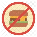 Burger Food No Icon