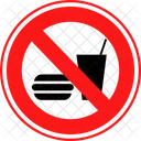 No Junk Food No Fast Food No Burger Icon