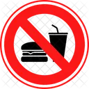 No Junk Food No Fast Food No Burger Icon
