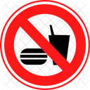 No Junk Food No Fast Food No Burger Icon