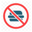 No Junk Food No Fast Food No Burger Icon