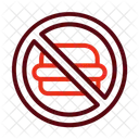 No Junk Food No Fast Food No Burger Icon