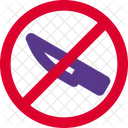 No Knife No Sharp Object Prohibited Icon
