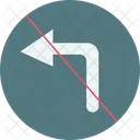 No left turn  Icon