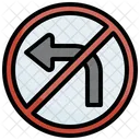 No Left Turn  Symbol
