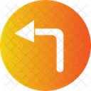 No left turn  Icon