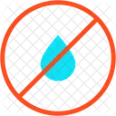 No Liquid Drop Forbidden Icon
