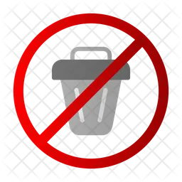 No Littering  Icon