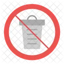 Littering Cancel Forbidden Icon