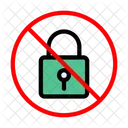 No Lock  Icon