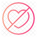 No Love Signaling Dislike Icon