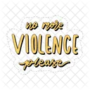 No más violencia por favor  Icono