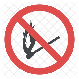 No Matchstick Sign  Icon