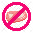 Meat Forbidden Vegan Icon