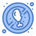 No Meat No Chicken No Nonveg Icon